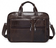 POJEMNA torba męska teczka aktówka skóra A4