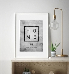 SPERSONALIZOWANY PLAKAT HOME- A3