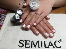 Semilac 157, 001, Neonail Pearl effect