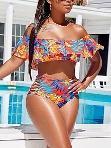 Floral Ruffle Off Shoulder Strappy Bikini
Rozmiar: S, M, L, XL
Kolor: Multicolor