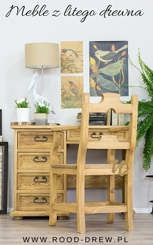 Meble z litego drewna sosnowego