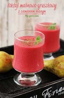 Koktajl malinowo-gruszkowy ...