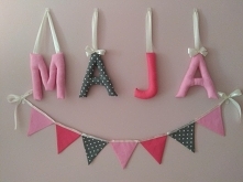 Materiałowe literki