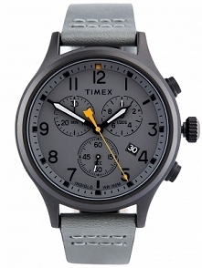 Timex TW2R47400 sportowy zegarek dla mężczyzn z wysoką wodoszczelnością 100-stu metrów. Wykonany ze stali i skóry w odcieniach szarości. Aby przenieść się do sklepu kliknij w zd...