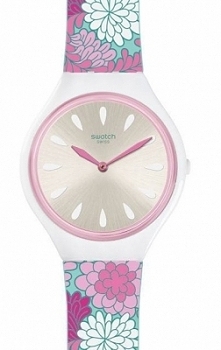 Swatch SVOZ100 kobiecy zegarek szwajcarski w wiosennym stylu. Wykonany z tworzywa na pasku w pastelowych jasnych kolorach.  Aby przenieść się do sklepu kliknij w zdjęcie :)