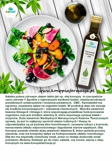 Nie ma prawdziwej majówki bez przepysznych dań z grilla. mięs ,sałatek ...do tych drugich polecam pyszny i zdrowy olej konopny