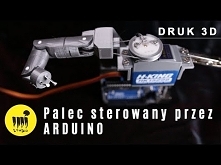 Palec sterowany przez arduino | Druk 3d