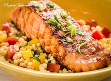 Pieczony filet łososia Kingi