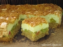 Ciasto z rabarbarem i piank...