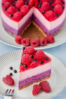 Sernik jagodowo-malinowy na zimno
(przepis po kliknięciu w zdjęcie)