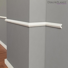 Klasyczna listwa ścienna DLS302 Secundo firmy Dekorplanet to mała sztukateria dekoracyjna, montowana na ścianach jako element dekoracyjny. Model listwy ściennej w kształcie wypu...