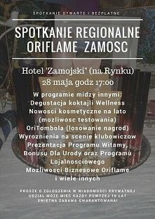 Podczas spotkania regionalnego jako pierwsi zobaczycie na żywo nowości produktowe, dowiecie się o specjalnych programach przygotowanych na sezon letni, jak również poczujecie em...