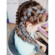 kolorowe warkocze holenderskie