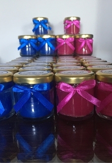 mini świeczki - podziękowania dla gości