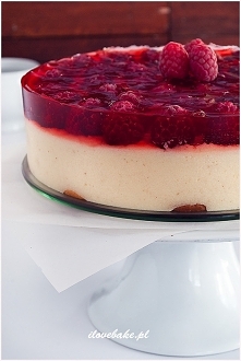 Ciasto z kaszy manny z owocami i galaretką