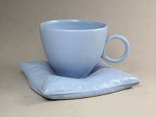 Filiżanka na poduszce L - niebieska