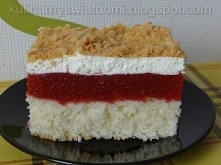 Biszkoptowe z masą truskawkową