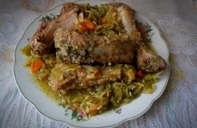 Żeberka z młodą kapustą