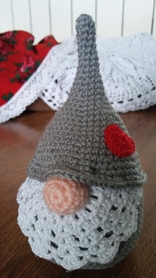 krasnal na szydełku