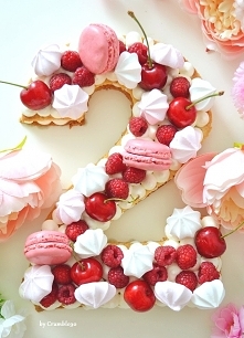 Number cake, który przygotowałam na drugą rocznicę mojego ślubu :) Korzystałam z przepisu z Moich Wypieków ;)