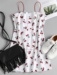 Cherry Print Cami Sundress
