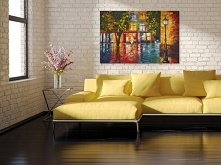 Płynący trotuar - nowoczesny obraz na płótnie