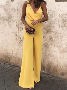 Irregular Buckle Strap Wrap Wide Leg Jumpsuit
Rozmiar: S, M, L, XL
Kolor: yellow