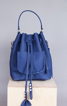 Skórzany worek | plecak | torba na ramię granat