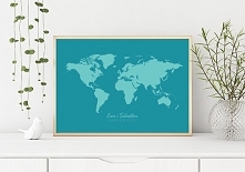 MAPA PODRÓŻY - B2 - plakat na prezent