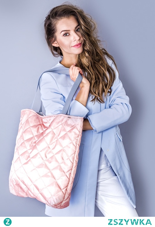 torba basic różowe   pikowanie