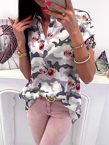 Camouflage Floral Print Casual Top
Rozmiar: S, M, L, XL
Kolor: white