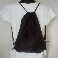 Klasyk ... czarny, gładki, wodoodporna tkanina - made by turpis