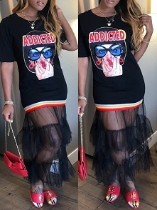 Figure Print Striped Tape Mesh Hem Maxi Dress
Rozmiar: S, M, L, XL, 2XL
Kolor: black