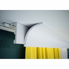 Zestaw ZS-250 Creativa szyny sufitowej aluminiowej pojedyńczej, oraz listwy do zabudowy karnisza LK-02 Creativa. To fenomenalne zestawienie dwóch produktów idealnie ze sobą wspó...