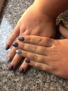 zrobiłam paznokcie przyjaciółce 