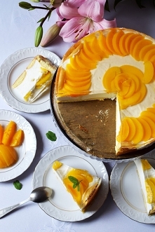 Brzoskwiniowy sernik na zim...