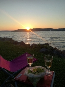 Zachód słońca w Zamardi