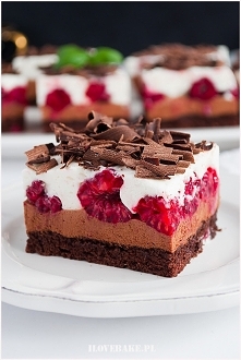 Ciasto czekoladowe z malina...