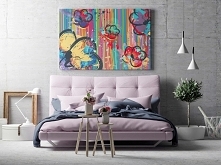 Bukiet optymizmu - nowoczesny obraz na płótnie