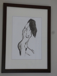 Akt kobiecy akwarela, na sprzedaż.