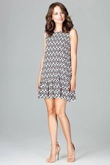 Urocza sukienka z falbanką ...