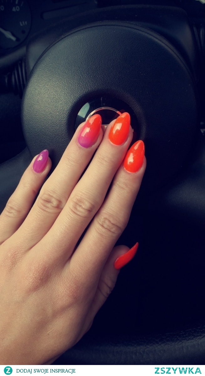 #moje#slicznosci#nails#kolorowe#ombre#