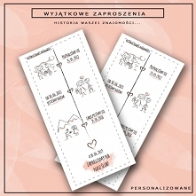 Wyjątkowe zaproszenia ślubne, przedstawiające gościom