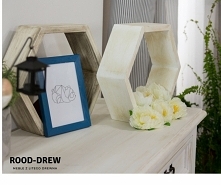 Półka heksagon - pomysł na ściane do każdego pomieszczenie - o różnych kolorach. 
Wybierz Sam i ułóż swój kształt