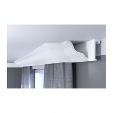 Fenomenalna listwa sufitowa-karniszowa QL016 Mardom Decor. Jest to nowoczesna listwa maskująca karnisz gładka, która idealnie może nam zasłonić karnisz lub szyny karniszowe. Lis...