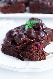 Brownie wiśnia w czekoladzie