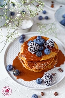 Placki kawowe z sosem - Wypieki Beaty