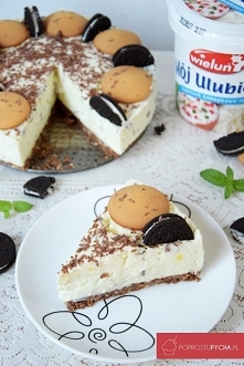 Sernik straciatella na nutellowym spodzie