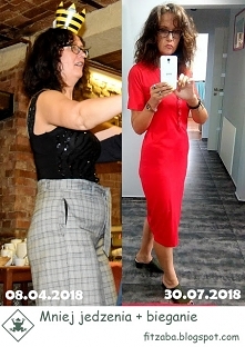 Moje metamorfoza..a wystarczyło mniej jeść i biegać :)