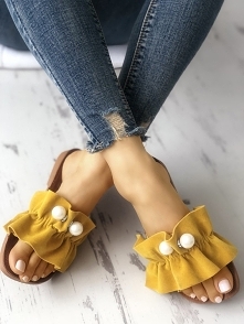 Beaded Embellished Open Toe Flat Sandals
Rozmiar: US4.5, US5.5, US6, US7, US8
Kolor: yellow